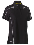 Bisley Workwear Women's Cool Mesh Polo with Reflective Piping