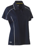 Bisley Workwear Women's Cool Mesh Polo with Reflective Piping