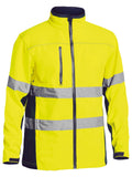 Bisley Workwear Taped Hi Vis Soft Shell Jacket