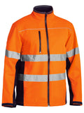 Bisley Workwear Taped Hi Vis Soft Shell Jacket