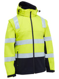 Bisley Workwear Taped Two Tone Hi Vis 3 in 1 Soft Shell Jacket
