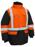 Bisley Workwear H Taped Hi Vis Freezer Hooded Jacket
