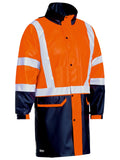 Bisley Workwear Taped Hi Vis Stretch PU Rain Coat