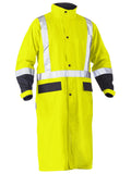 Bisley Workwear Taped Hi Vis Long Rain Coat