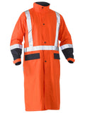 Bisley Workwear Taped Hi Vis Long Rain Coat