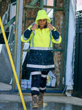 Bisley Workwear Women's H Taped Two Tone Hi Vis Rain Jacket