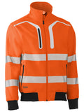 Bisley Workwear Taped Hi Vis Soft Shell Bomber Jacket