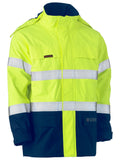 Bisley Workwear Taped Hi Vis FR Wet Weather Shell Jacket