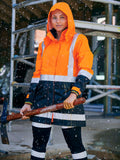 Bisley Workwear Women's H Taped Two Tone Hi Vis Rain Jacket