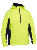 Bisley Workwear Hi Vis Liquid Repellent Fleece Hoodie