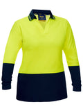 Bisley Workwear Women's Hi Vis V-Neck Polo