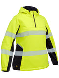 Bisley Workwear Women's Flx & Move™ Hi Vis Taped Liquid Repellent Fleece Hoodie