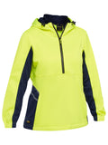 Bisley Workwear Women's Hi Vis Liquid Repellent Fleece Hoodie
