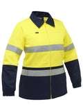 Bisley Workwear Women's Taped Hi Vis Drill Jacket