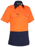 Bisley Workwear Women's Cool Lightweight Hi Vis Drill Shirt