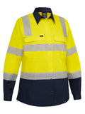 Bisley Workwear Women's Taped Biomotion Hi Vis Cool Lightweight Vented Shirt