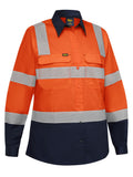 Bisley Workwear Women's Taped Biomotion Hi Vis Cool Lightweight Vented Shirt