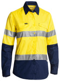Bisley Workwear Women's X Airflow™ Taped Hi Vis Ripstop Shirt