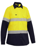 Bisley Workwear Women's Taped Hi Vis Ripstop Vented Shirt