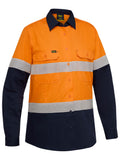 Bisley Workwear Women's Taped Hi Vis Ripstop Vented Shirt