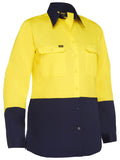 Bisley Workwear Women's Cool Lightweight Hi Vis Drill Shirt