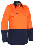 Bisley Workwear Women's Cool Lightweight Hi Vis Drill Shirt