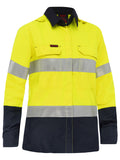 Bisley Workwear Apex 160 Women's Taped Hi Vis FR Ripstop Vented Shirt