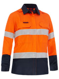Bisley Workwear Apex 160 Women's Taped Hi Vis FR Ripstop Vented Shirt