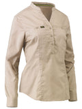 Bisley Workwear Women's Stretch V-Neck Closed Front Shirt