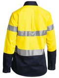 Bisley Workwear Women's Taped Hi Vis Drill Shirt