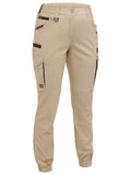 Bisley Workwear Womens Flx & Move™ Elastic Waist Cargo Cuffed Pants