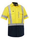 Bisley Workwear X Taped Hi Vis Stretch Cotton Shirt