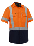 Bisley Workwear X Taped Hi Vis Stretch Cotton Shirt