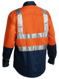 Bisley Workwear Taped Hi Vis Drill Shirt