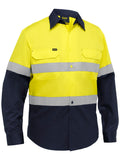 Bisley Workwear Industrial Taped Hi Vis Cool Lighweight Vented Shirt