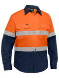 Bisley Workwear Industrial Taped Hi Vis Cool Lighweight Vented Shirt