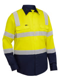 Bisley Workwear Taped Biomotion Hi Vis Cool Lightweight Vented Shirt