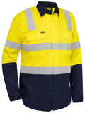 Bisley Workwear Taped Hi Vis Cool Lightweight Shirt with Shoulder Tape