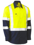 Bisley Workwear X Taped Biomotion Two Tone Hi Vis Lightweight Drill Shirt