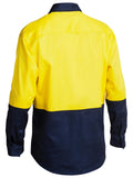 Bisley Workwear Hi Vis Closed Front Drill Shirt