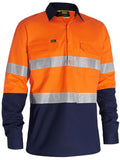 Bisley Workwear X Airflow™ Closed Front Taped Hi Vis Ripstop Shirt