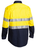 Bisley Workwear Taped Hi Vis Closed Front Cool Lightweight Shirt