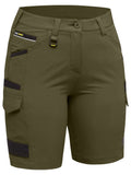 Bisley Workwear Women's Flx & Move™ 4-Way Stretch Zip Cargo Short