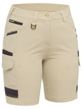 Bisley Workwear Women's Flx & Move™ 4-Way Stretch Zip Cargo Short