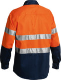 Bisley Workwear Taped Hi Vis Drill Shirt
