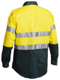 Bisley Workwear Taped Hi Vis Drill Shirt