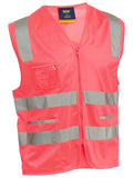 Bisley Workwear Taped Hi Vis Safety Zip Vest