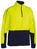 Bisley Workwear Hi Vis Fleece 1/4 Zip Pullover