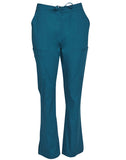 LADIES SEMI-ELASTIC WAIST TIE SOLID COLOUR SCRUB PANTS - M9720