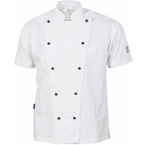 DNC Cool Breeze Cotton Chef Jacket - Short Sleeve (1103)